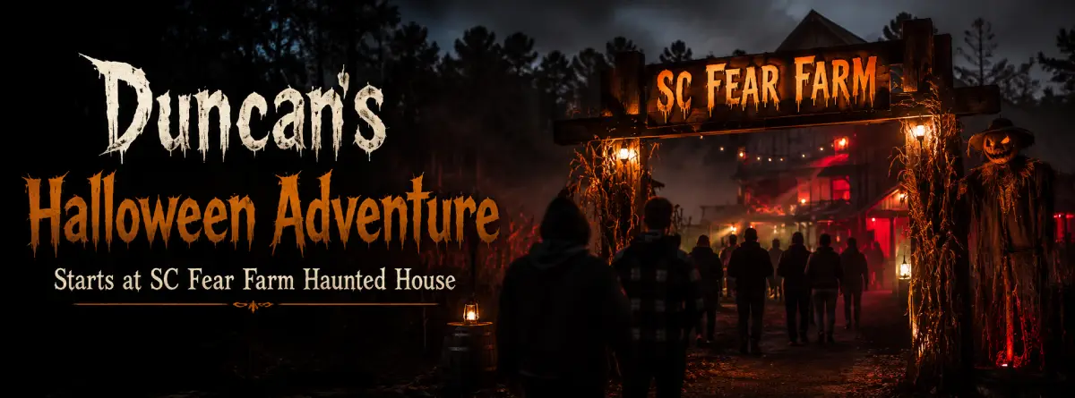 Duncan’s Halloween Adventure Starts at SC Fear Farm Haunted House - SC Fear Farm