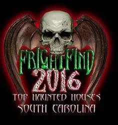 2016 FrightFind top haunted house award for SC Fear Farm