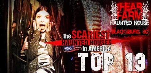 Top 13 scariest haunted house award for SC Fear Farm