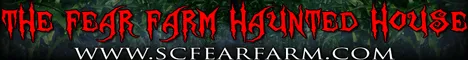SC Fear Farm haunted house banner