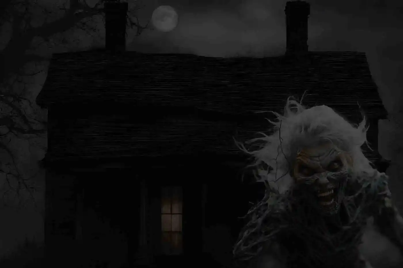 SC Fear Farm haunted house entrance scene in Blacksburg South Carolina