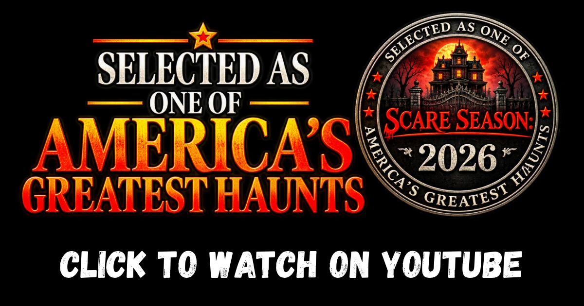 SC Fear Farm selected as one of America’s Greatest Haunts by Scare Season 2026. Click to watch on YouTube.