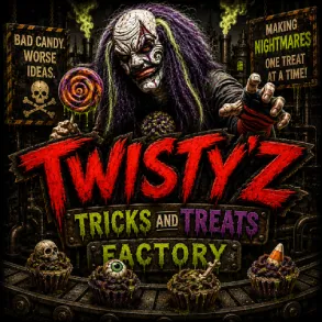 Twistyz clown haunted attraction at SC Fear Farm